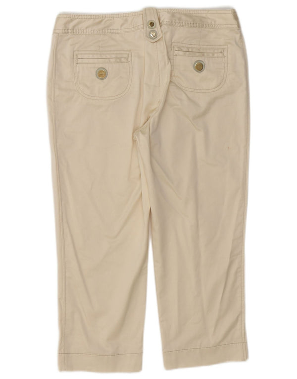 Pantaloni Capri da donna Fay IT 44 medio W30 L20 cotone bianco sporco