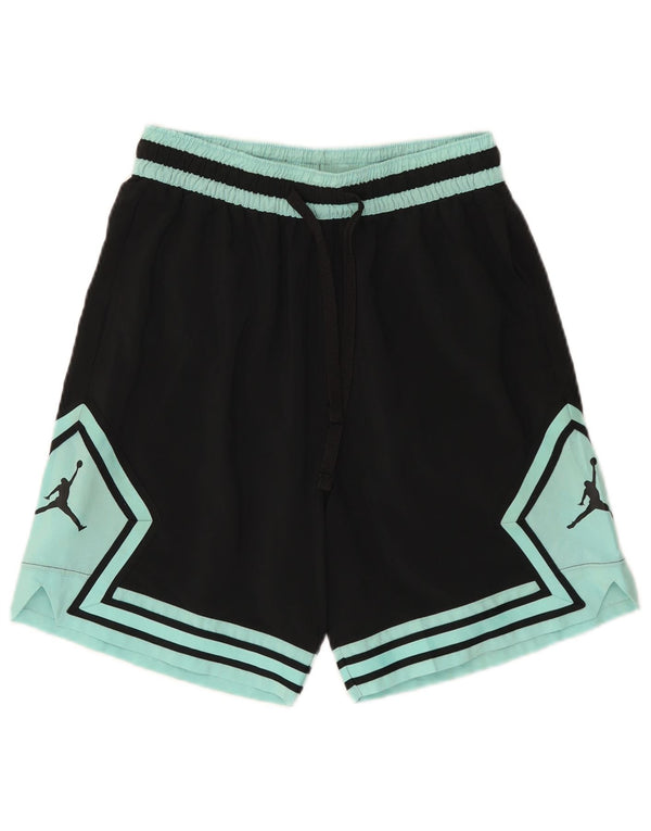 Pantaloncini sportivi Jordan Dri Fit Graphic da uomo, piccoli, in poliestere color block nero