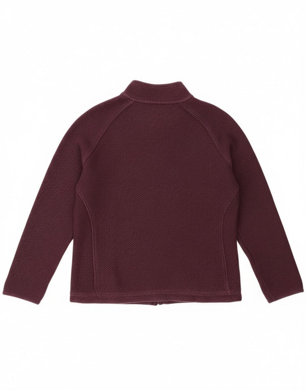 Felpa da donna con collo con zip Weird Fish, maglione UK 18 XL, cotone viola