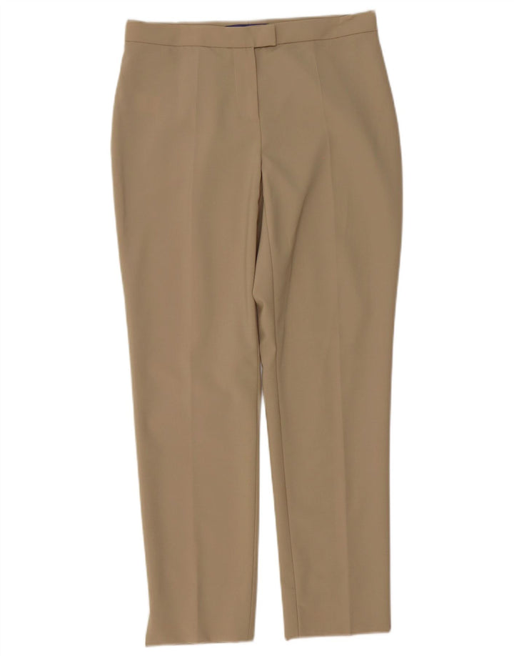 Pantaloni da abito dritti da donna Les Copains EU 40 Medio W30 L27 Beige