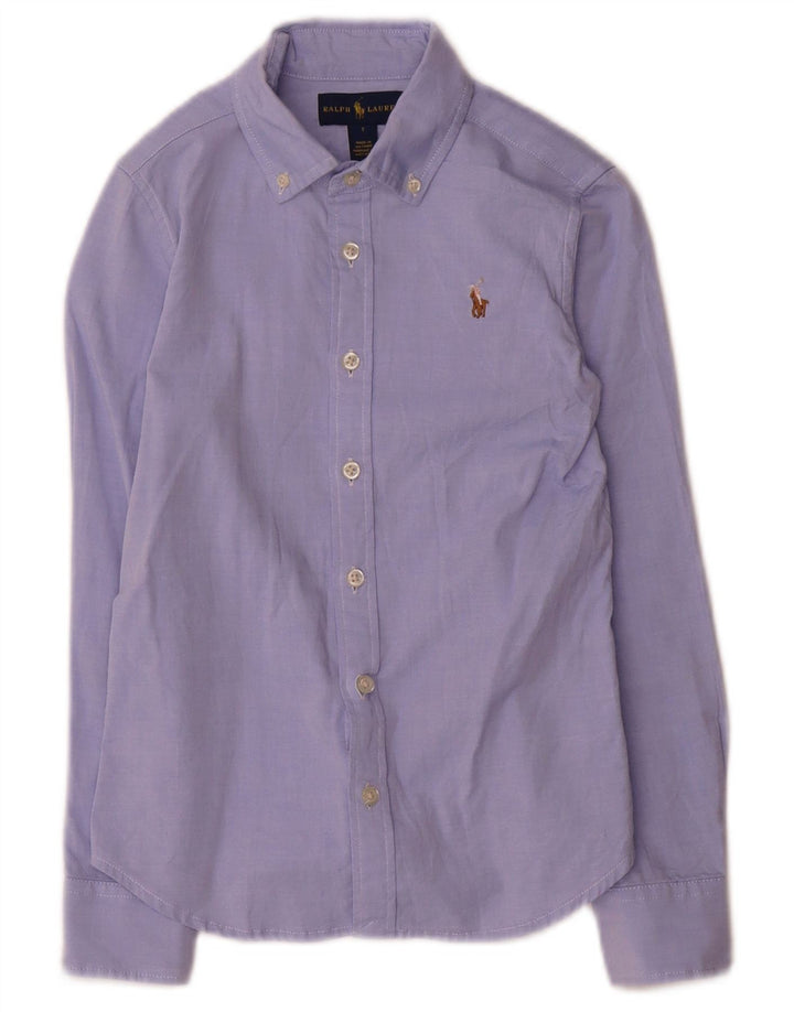 Camicia Ralph Lauren per ragazzi 6-7 anni in cotone blu