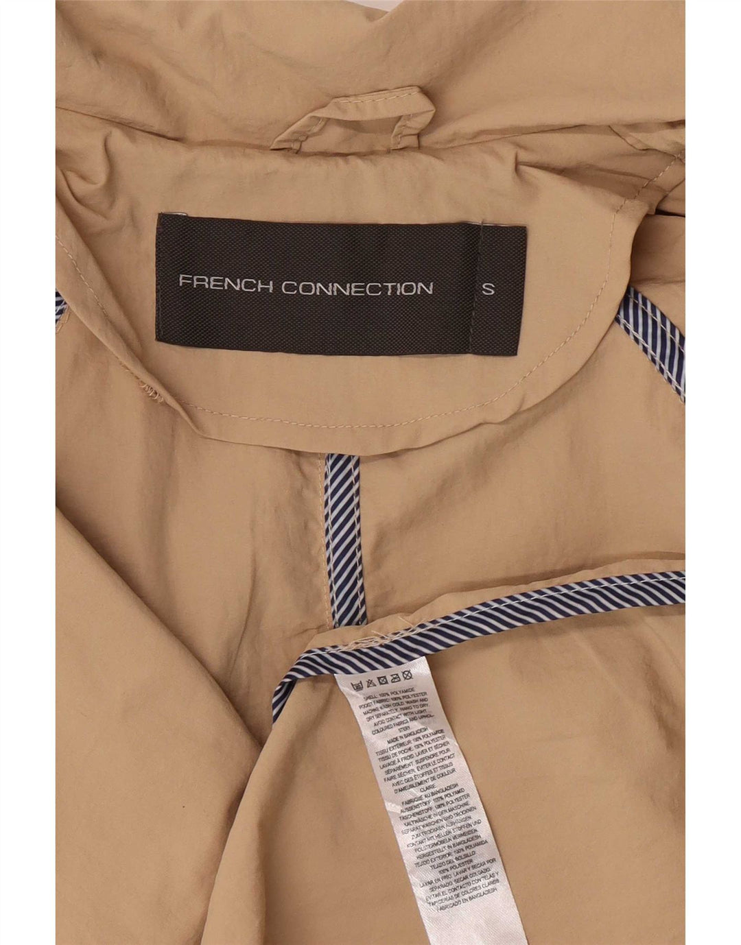 Trench da donna French Connection UK 10 Small Beige Poliammide