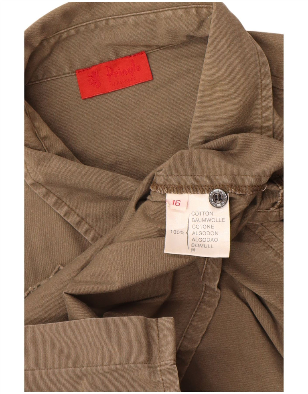 Camicia grafica da uomo Pringle taglia 16 grande cotone grigio