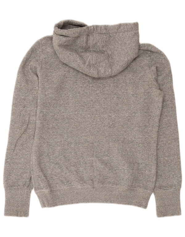 Felpa con cappuccio grafica da donna Superdry UK 10 Small Cotone chiazzato grigio