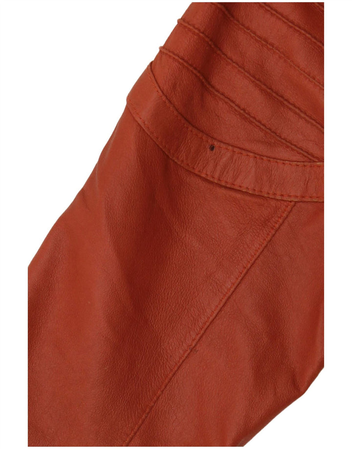 ELEGANCE PARIS Giacca blazer a 2 bottoni da donna UK 20 2XL Pelle marrone