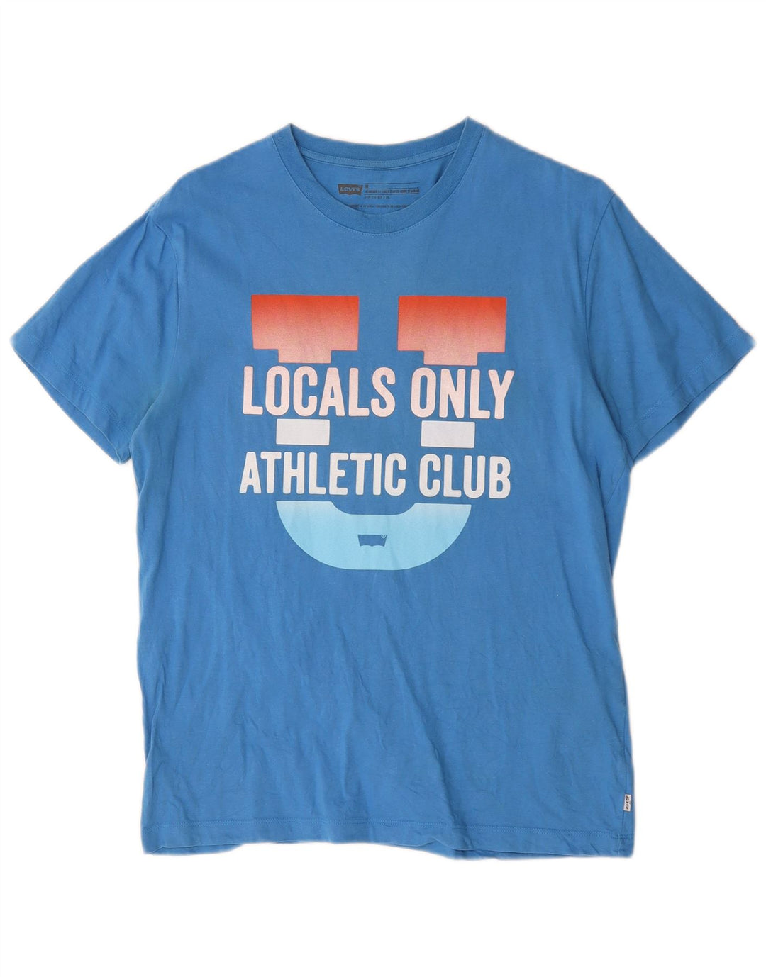 T-shirt grafica Levi's da uomo con vestibilità standard, in cotone blu medio