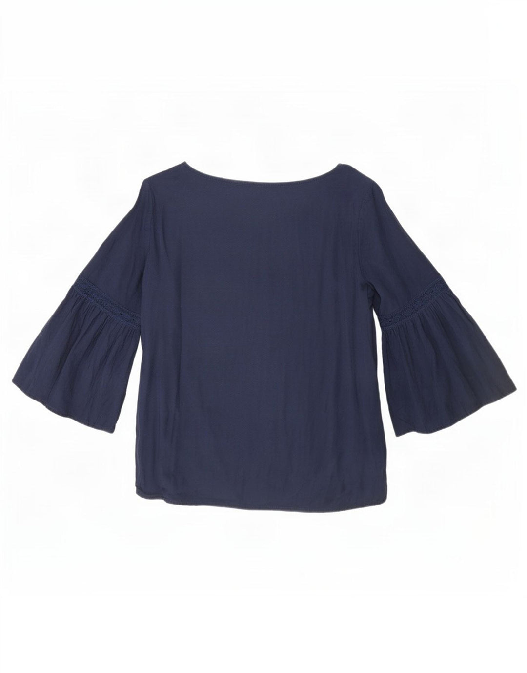 Camicetta da donna con maniche a 3/4 Benetton Top UK 12 Viscosa media blu navy