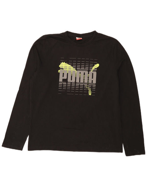 Maglia grafica da uomo Puma manica lunga XL nera
