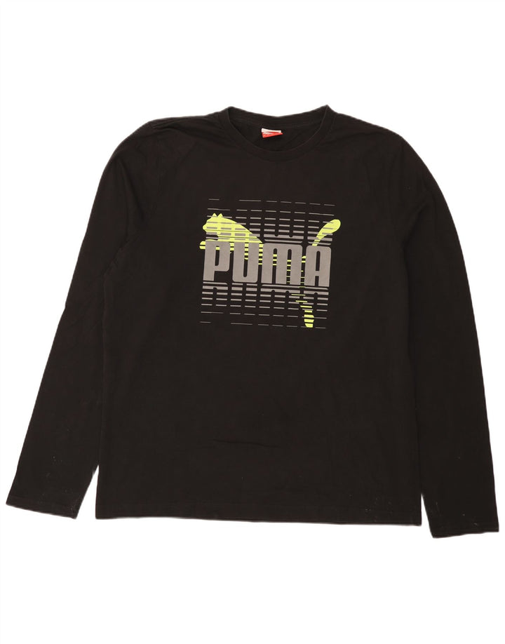 Maglia grafica da uomo Puma manica lunga XL nera