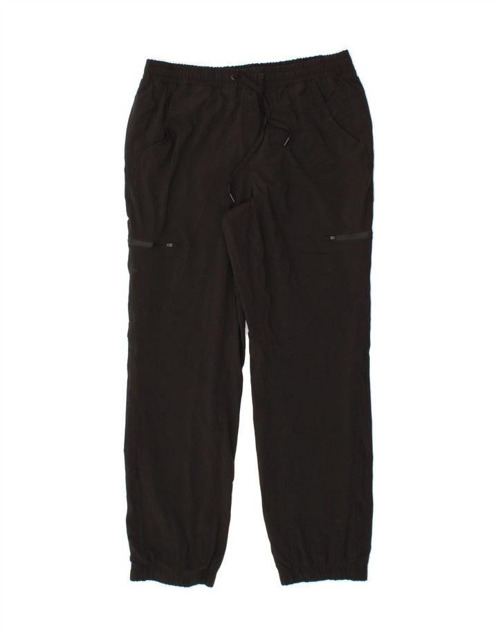 EDDIE BAUER Womens Tracksuit Trousers Joggers US 10 Large  Black Polyester Vintage Eddie Bauer and Second-Hand Eddie Bauer from Messina Hembry 
