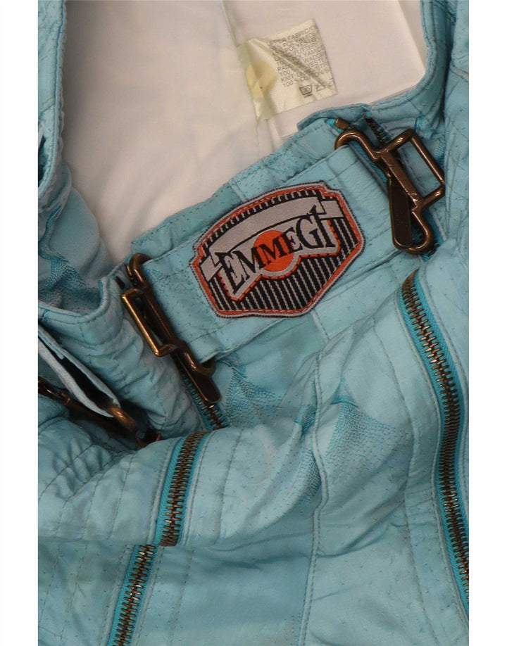 Pantaloni da sci da donna Emmegi Joggers UK 12 Poliammide geometrica blu medio