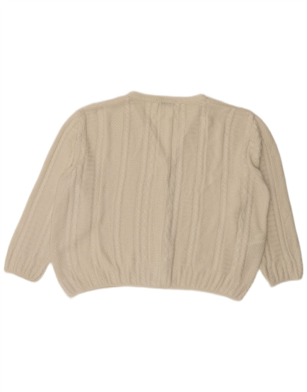 Maglione cardigan oversize da donna Marks & Spencer UK 18 XL Bianco