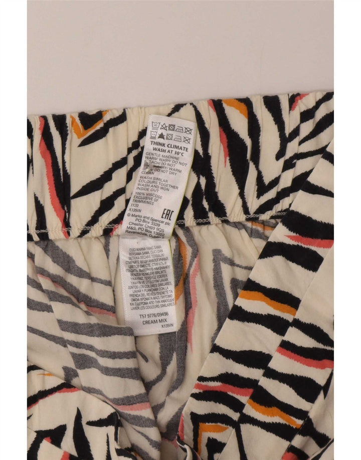 Pantaloncini casual da donna Marks & Spencer UK 12 medi W30 bianco sporco