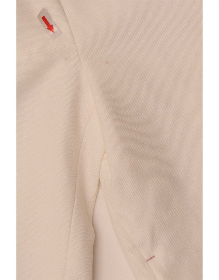 Giacca Blazer a 2 Bottoni per Ragazze Zara 9-10 Anni in Cotone Bianco