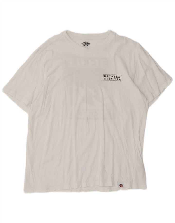 Dickies T-shirt grafica da uomo grande in cotone bianco