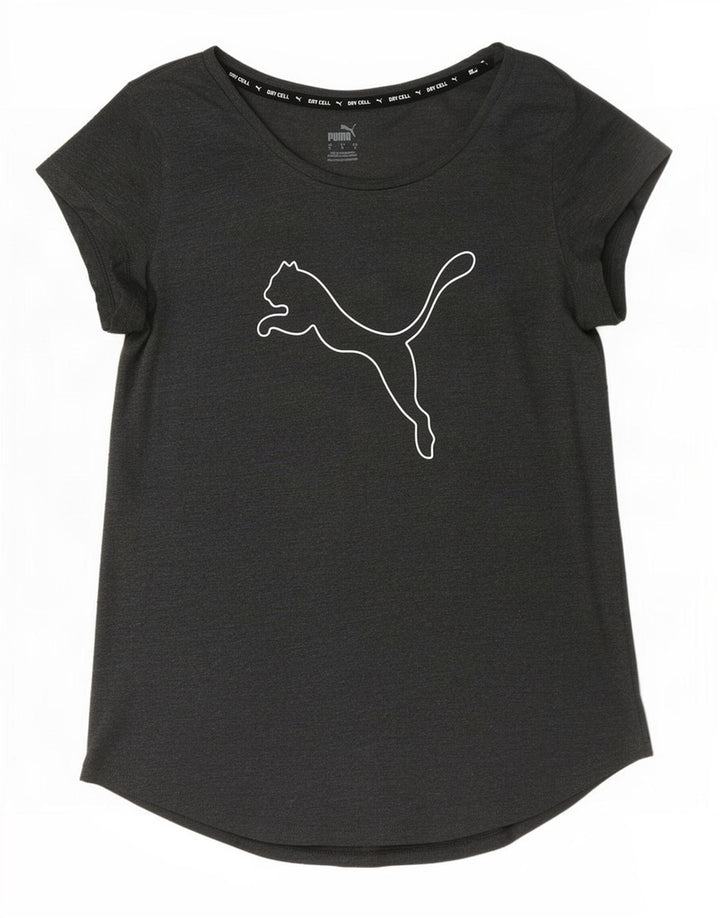 T-shirt grafica da donna Puma UK 10 piccola grigia