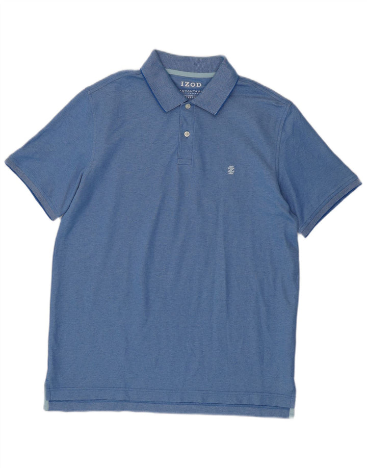 Polo da uomo IZOD in cotone blu medio