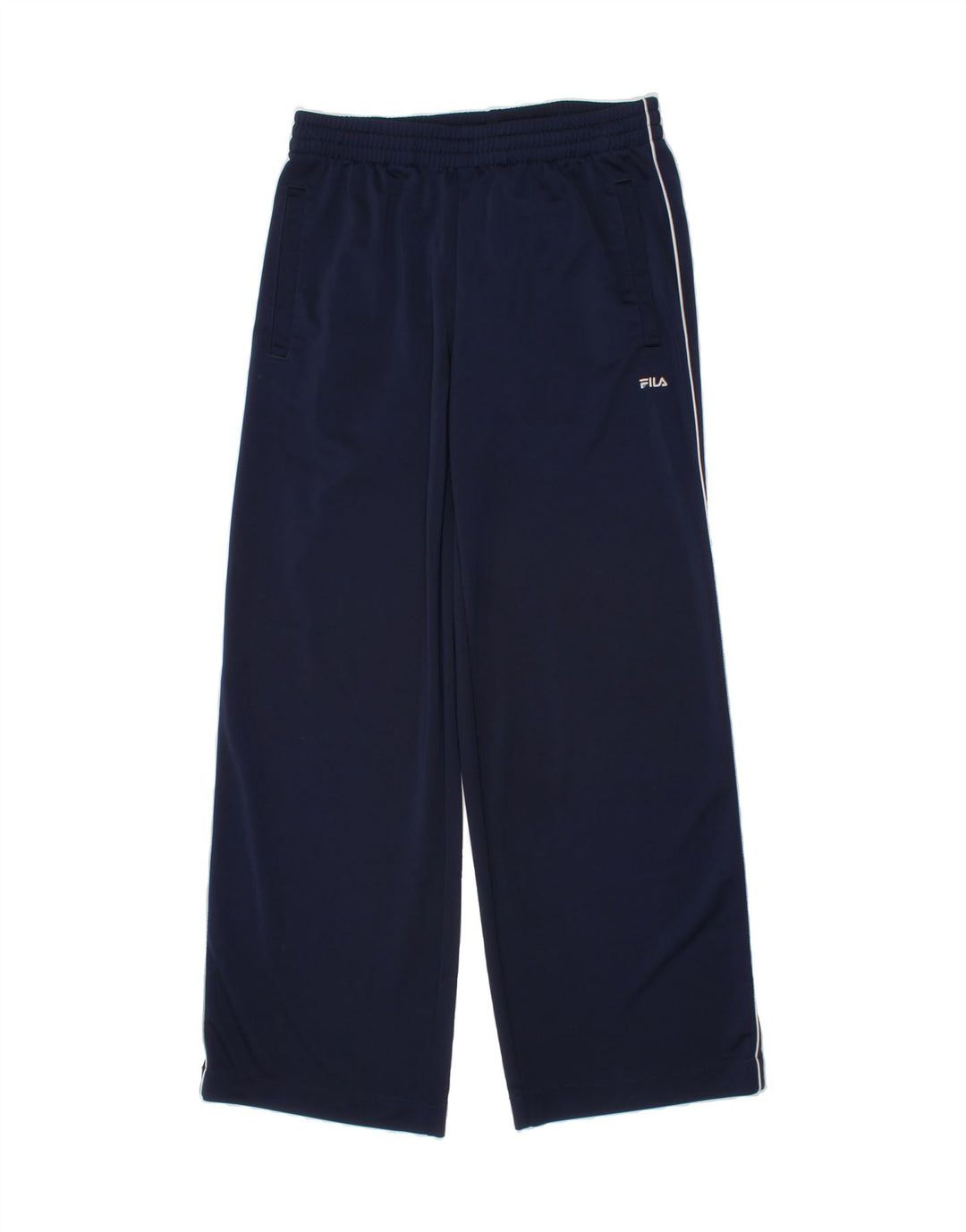 FILA Womens Tracksuit Trousers UK 10 Small  Navy Blue Polyester Vintage Fila and Second-Hand Fila from Messina Hembry 