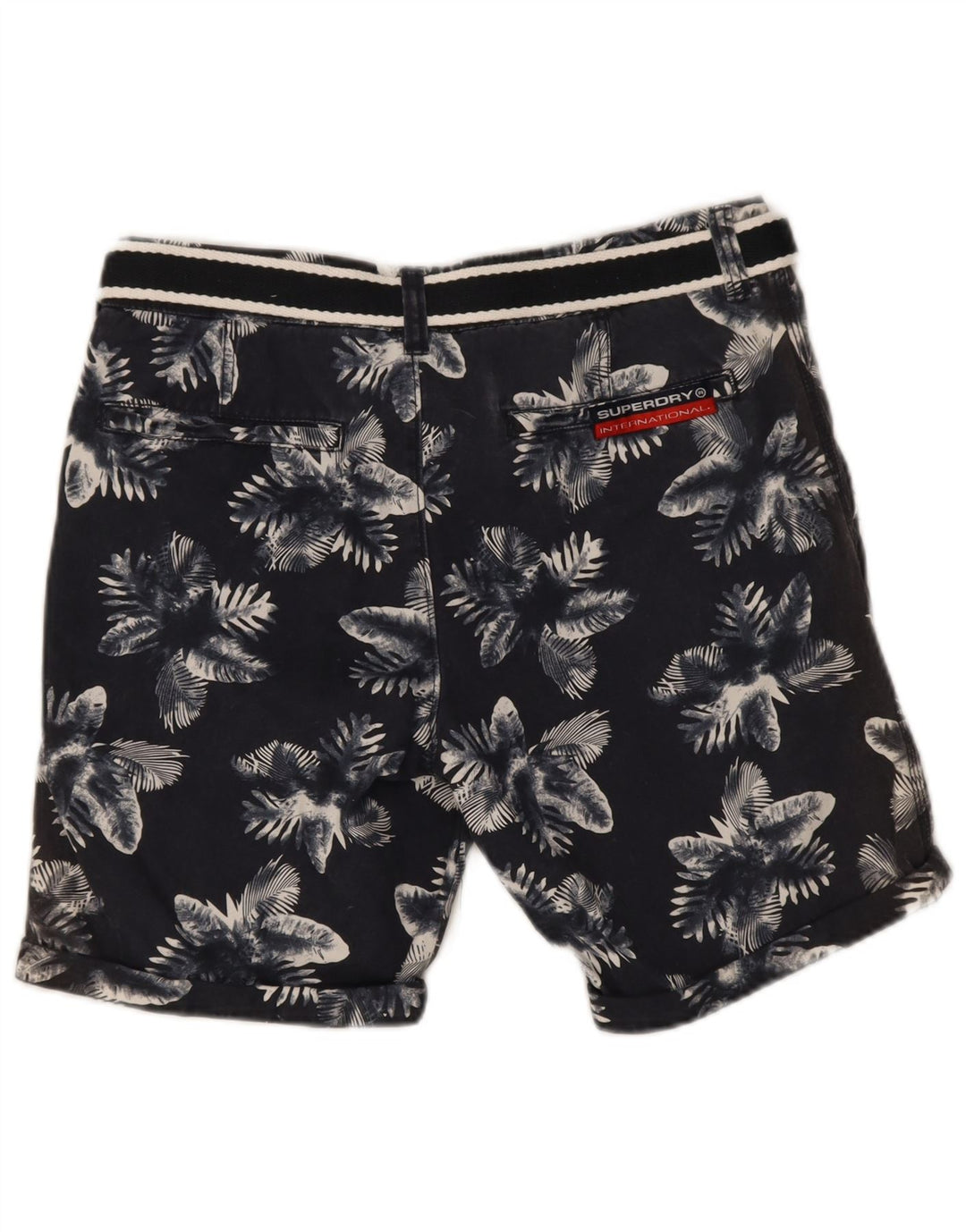 Pantaloncini chino da uomo Superdry medi W32 blu navy floreali