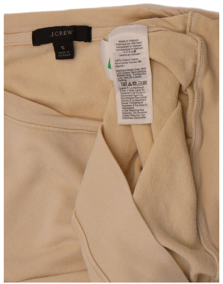 Felpa oversize corta da donna J. Crew, taglia UK 10, piccola, bianco sporco