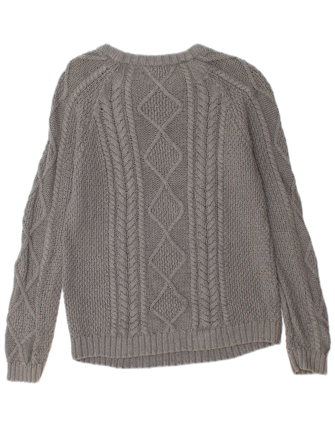 Maglione maglione con scollo a barca da donna Zara UK 14 grande grigio
