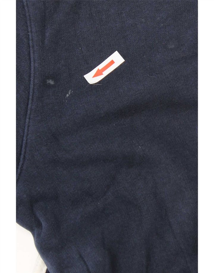 Felpa Adidas da uomo maglione piccolo blu navy in cotone