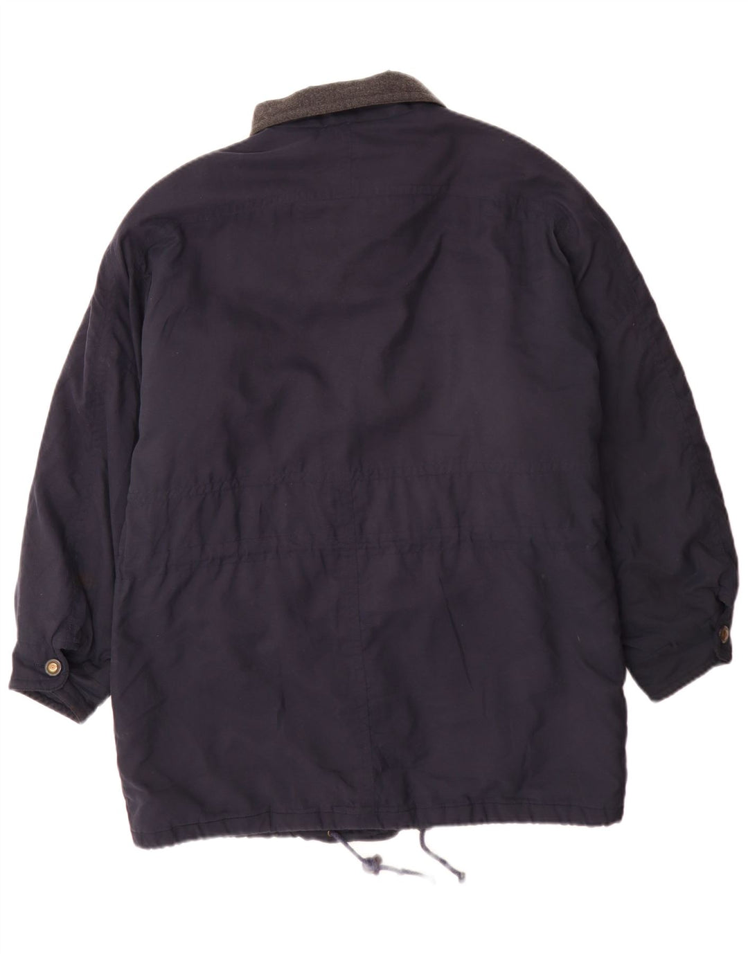Cappotto giacca a vento vintage da uomo UK 38 Poliestere color block medio blu navy