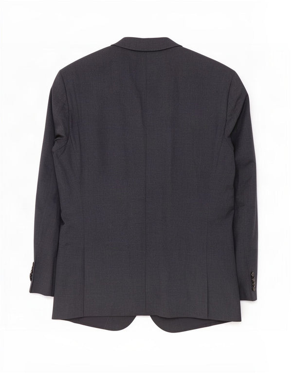 Hugo Boss Mens 2 Button Blazer Jacket EU 48 Medium Navy Blue Wool