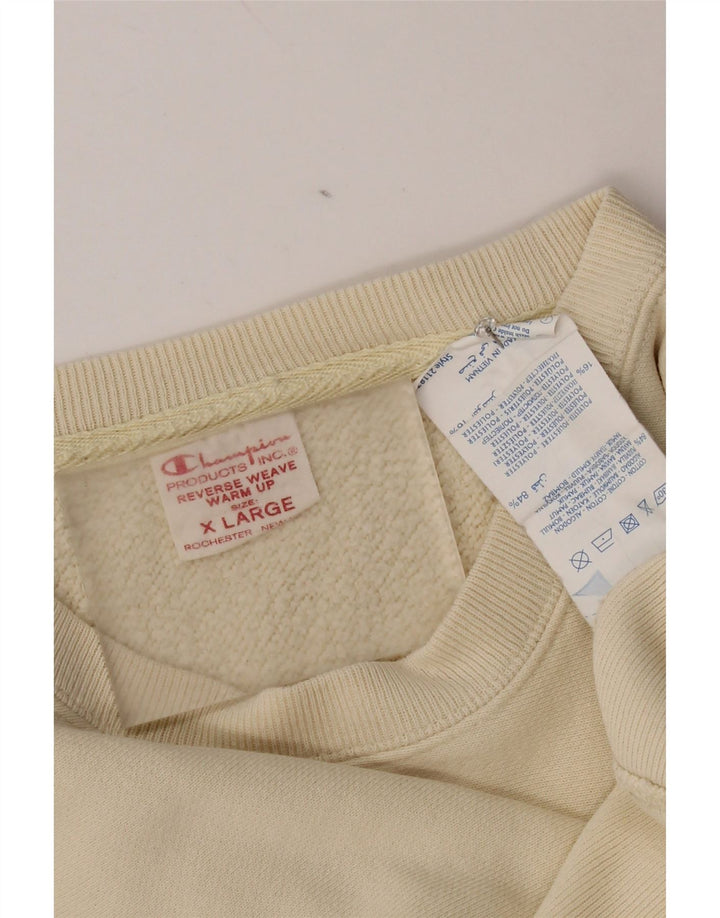 Felpa da uomo Champion Jumper XL in cotone beige