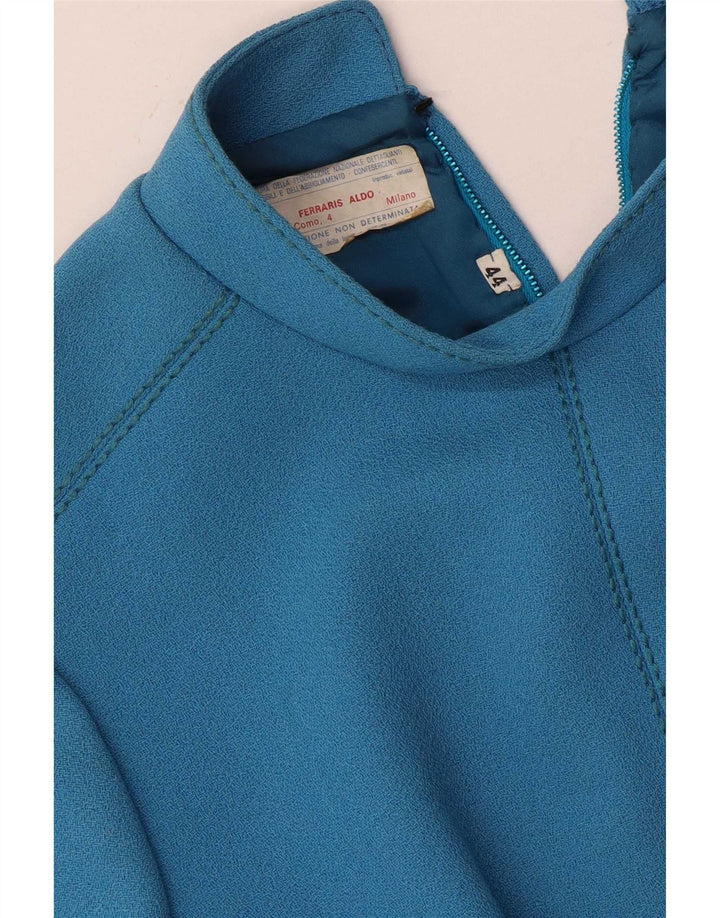 Abito Tubino Vintage da Donna IT 44 Blu Medio