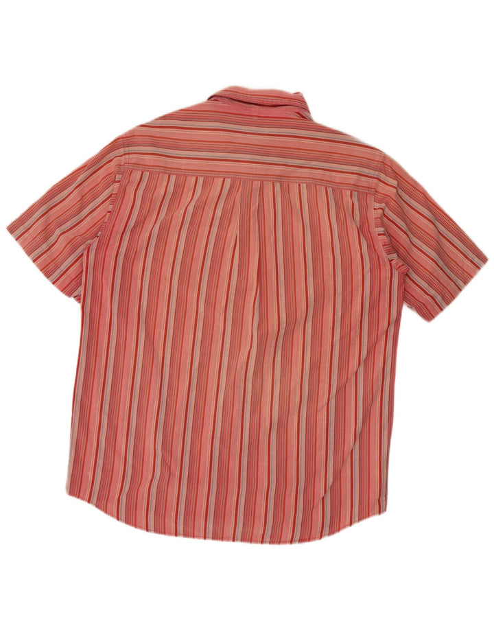 INVICTA Camicia a maniche corte da uomo a righe rosse grandi