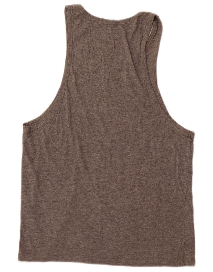 JACK & JONES Canotta grafica da uomo grande in cotone chiazzato grigio