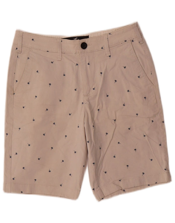 Pantaloncini chino regolari da uomo Hollister W26 piccoli in cotone floreale beige
