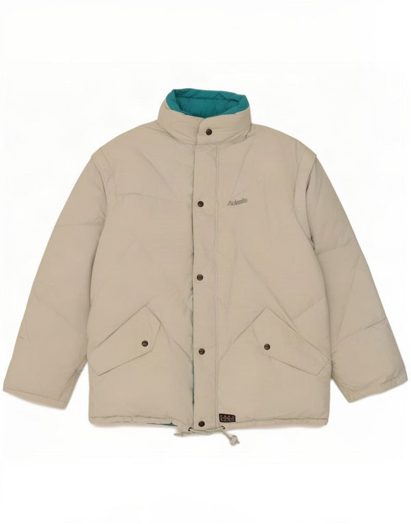 Giacca imbottita con cappuccio da uomo Dolomite UK 40 grande poliestere grigio