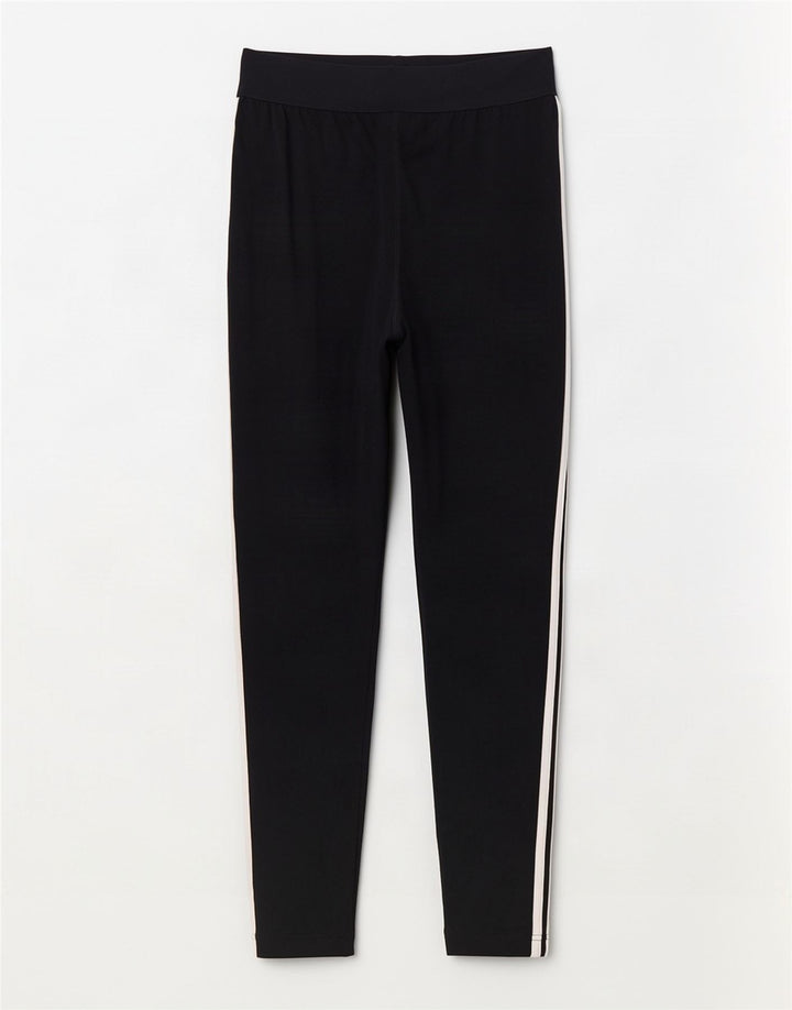 Leggings Adidas Donna UK 16/18 Large Blu Navy