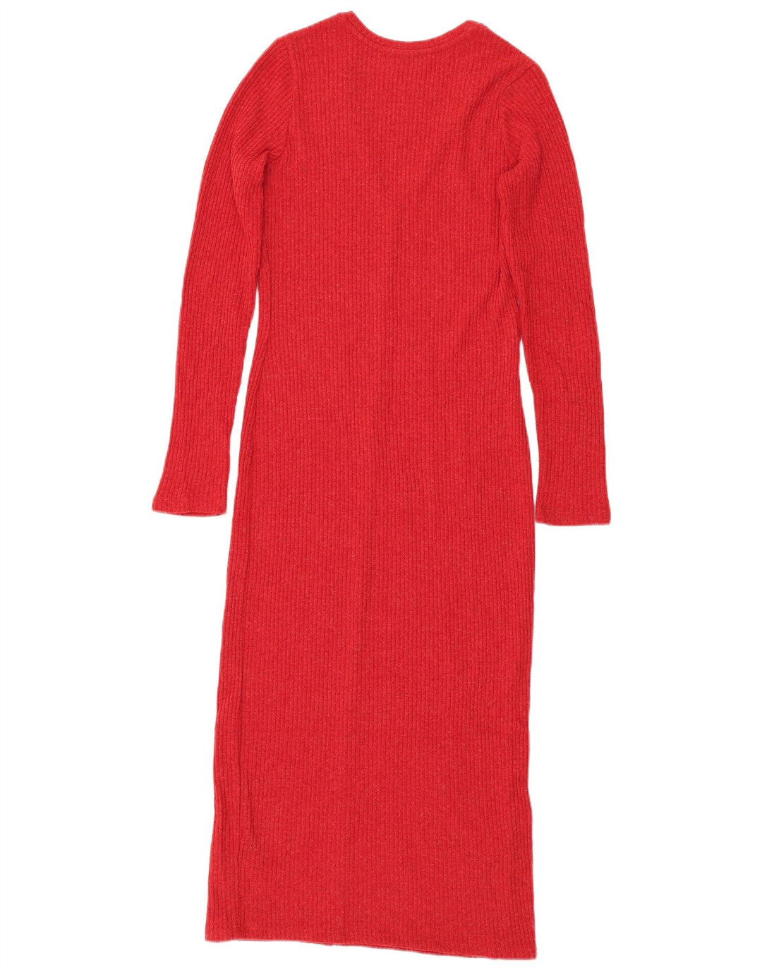 Abito maglione a maniche lunghe da donna Zara UK 10 piccolo poliestere rosso