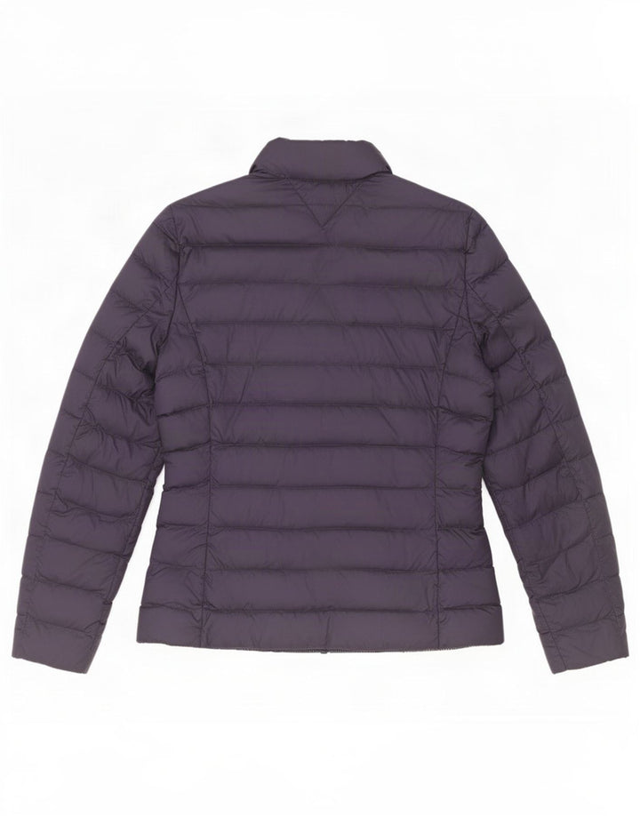 Giacca imbottita da donna Tommy Hilfiger UK 10 Small Blu Navy in poliammide