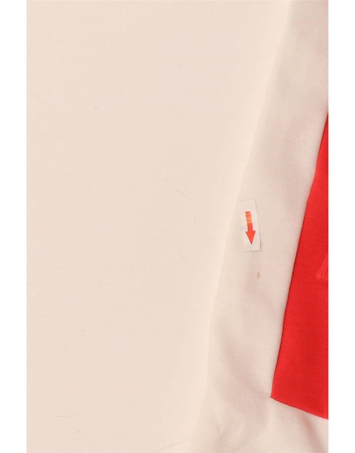 Felpa con grafica corta da donna Puma UK 14 Medium Red Colourblock