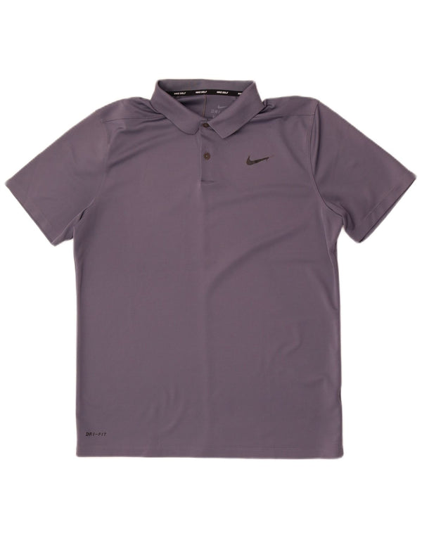 Polo Nike Dri Fit da uomo grande grigia