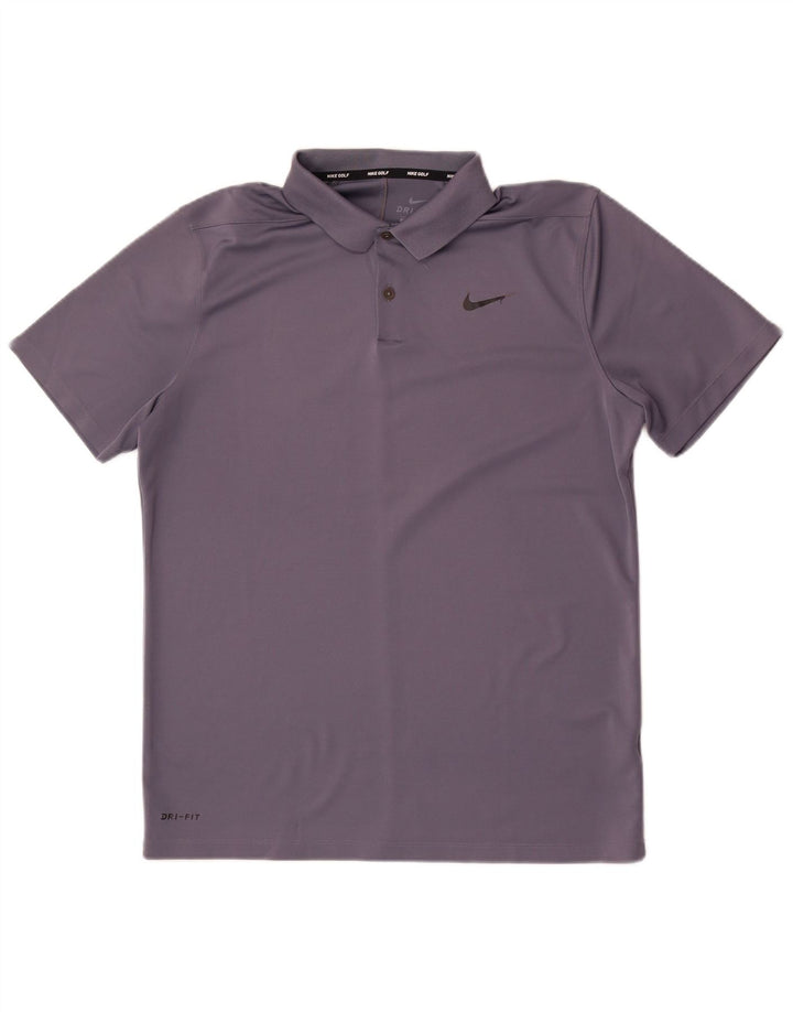Polo Nike Dri Fit da uomo grande grigia