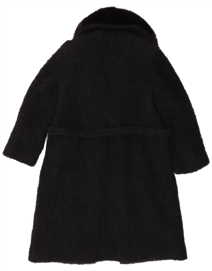 Soprabito aperto da donna VINTAGE UK 12 medio nero