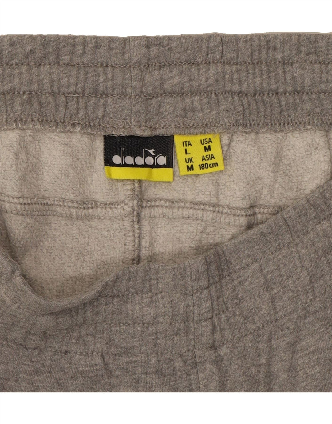 DIADORA Womens Tracksuit Trousers UK 14 Medium  Grey Cotton Vintage Diadora and Second-Hand Diadora from Messina Hembry 