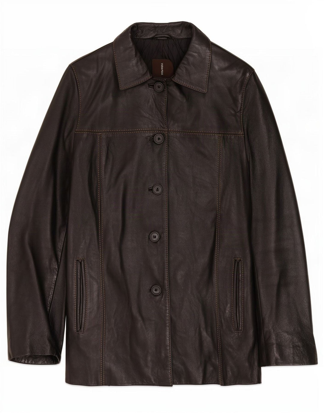 Giacca In Pelle Donna Conbipel IT 42 Media Nera
