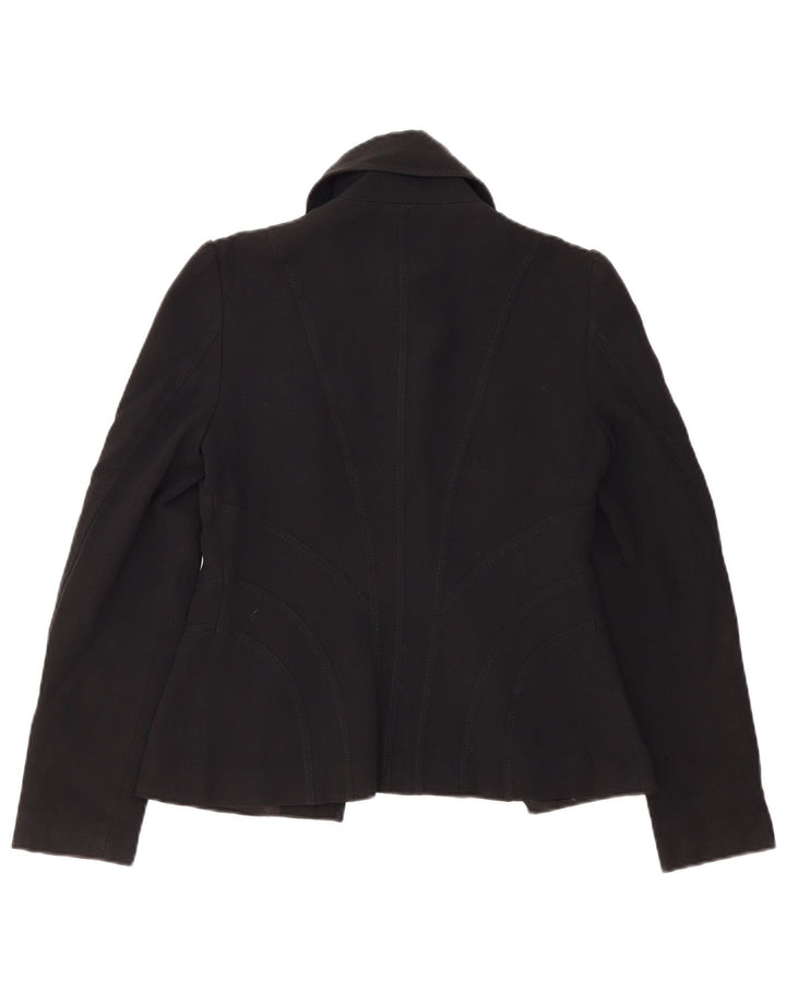 Giacca blazer da donna Karen Millen UK 10 piccola acetato nero