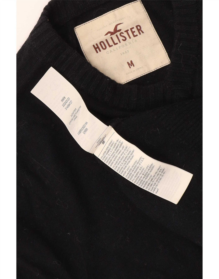 Maglione Hollister da uomo con scollo a V, cotone medio blu navy