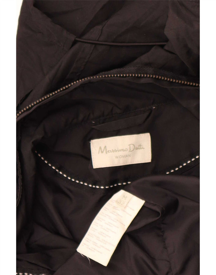 Giacca Parka con cappuccio da donna Massimo Dutti UK 14 media nera