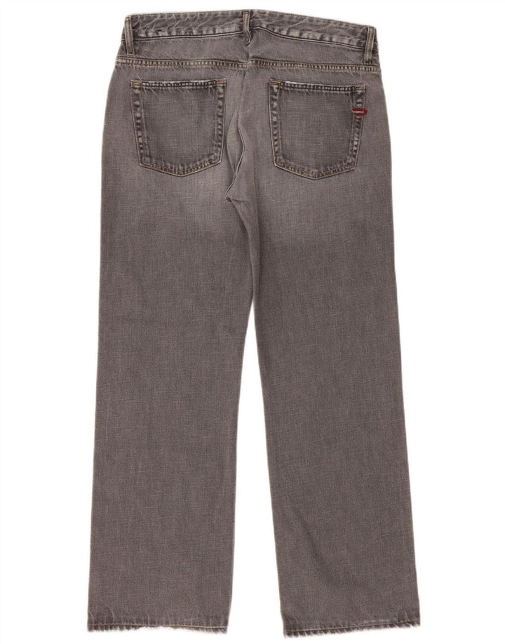 Jeans dritti da donna Diesel W34 L31 cotone grigio