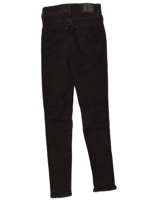 LEVI'S Girls 721 High Waist Skinny Jeans 5-6 Years W23 L26 Black