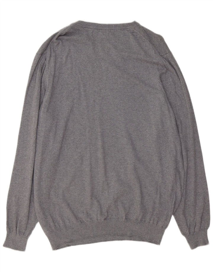 Maglione da uomo con scollo a barca LYLE & SCOTT 2XL cotone grigio