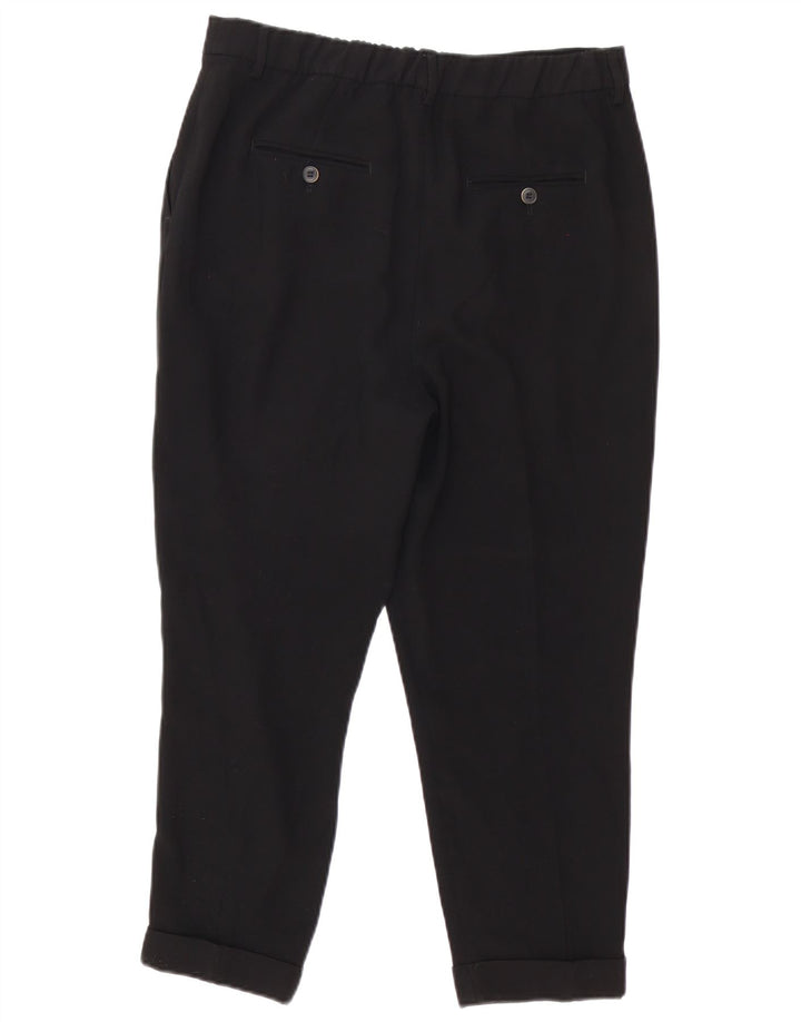 Pantaloni Capri affusolati da donna Zara medi W30 L23 neri